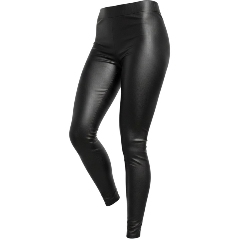 Spanx Faux Leather Leggings Womens XL Black Excellent High Rise Stretch Leggings